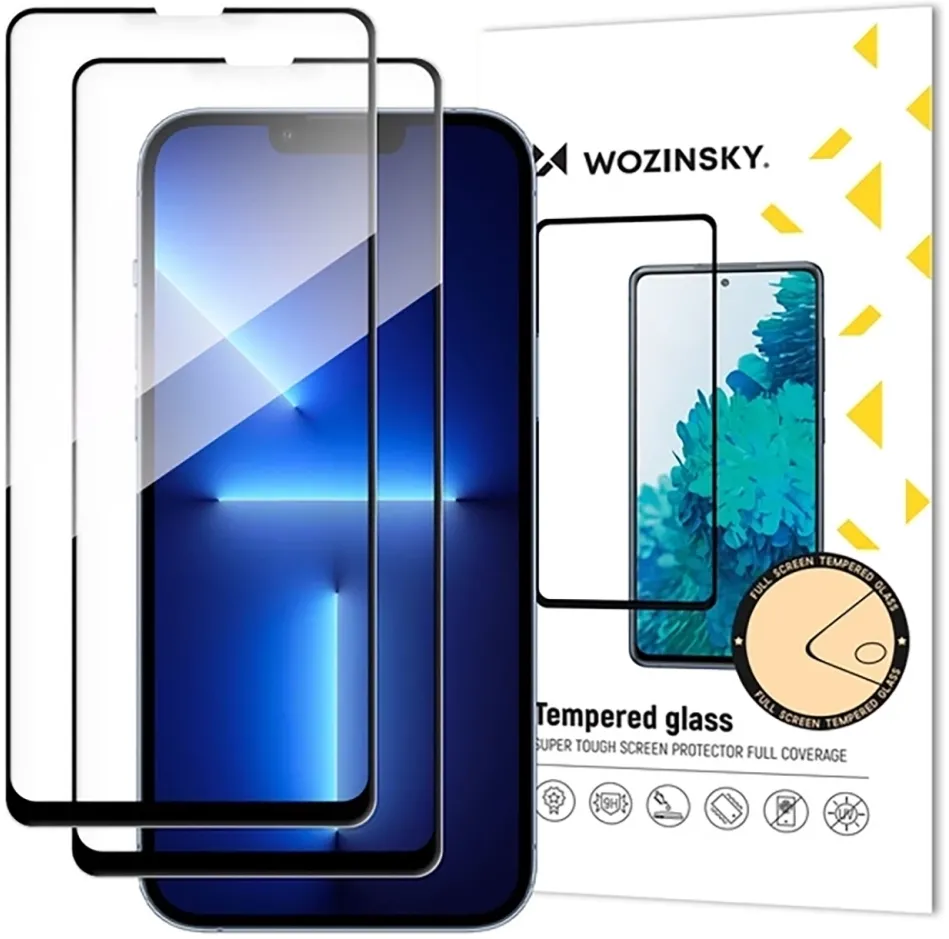 Set of 2 Wozinsky Full Glue Tempered Glass for Samsung Galaxy M56