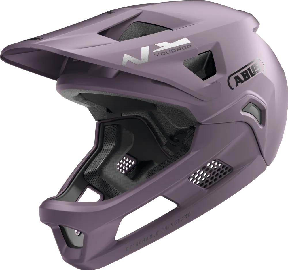 Abus - casca ciclism copii MTB full face - YOUDROP FF - Ash purple - 48-55cm