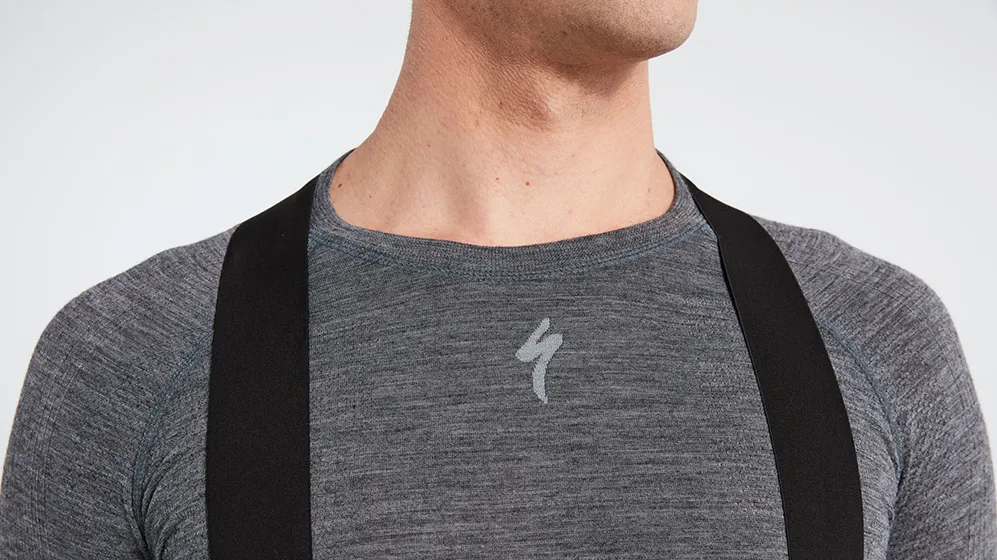 Bluza de corp maneca lunga Specialized Seamless Merino Base Layer LS gri L/XL