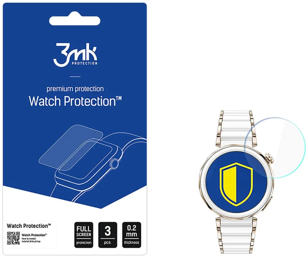 Hybrid Glass 3mk Watch Protection FlexibleGlass for Huawei Watch GT5 Pro 42mm