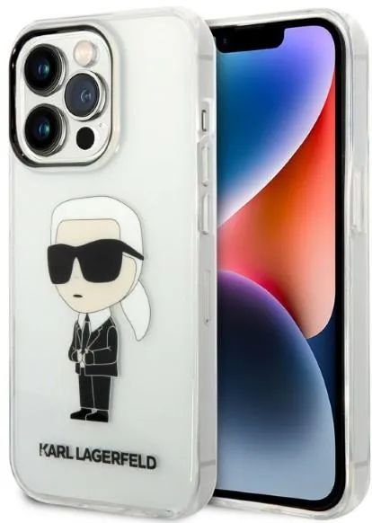 Karl Lagerfeld Ikonik Karl case for iPhone 14 Pro - transparent