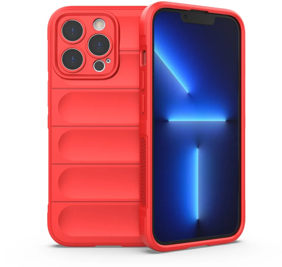 Magic Shield Case for iPhone 13 Pro flexible armored cover red