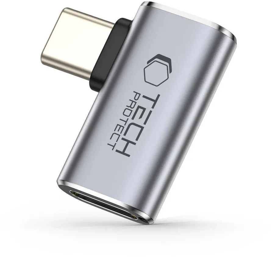 Tech-Protect Ultraboost AA01 USB-C Angled Adapter - Gray