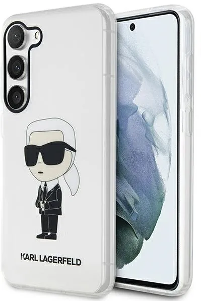 Karl Lagerfeld KLHCS23SHNIKTCT S23 S911 transparent hardcase Ikonik Karl Lagerfeld