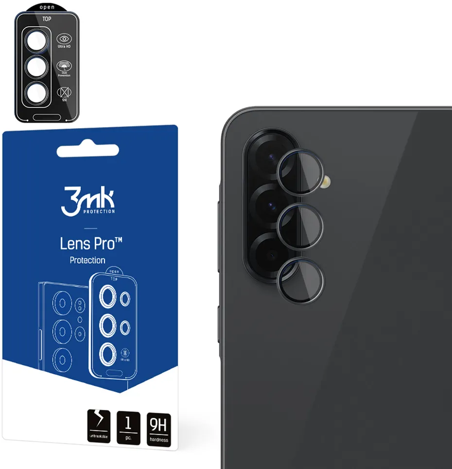 3mk Lens Protection Pro Black Hybrid Glass for Camera Lens on Samsung Galaxy A37 / A57 5G