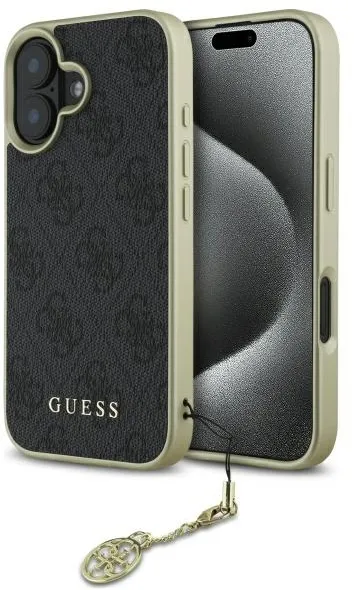 Guess 4G Charms Collection case for iPhone 16 Plus - black