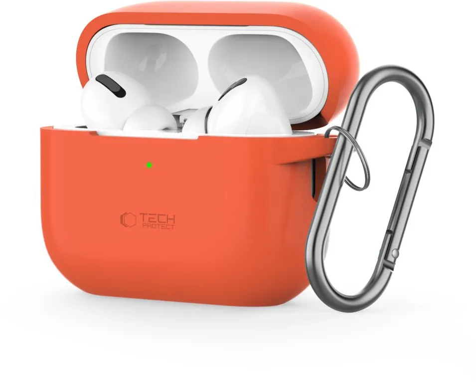Tech-Protect Silicone Hook Case for Apple AirPods Pro 1 / 2 - Orange