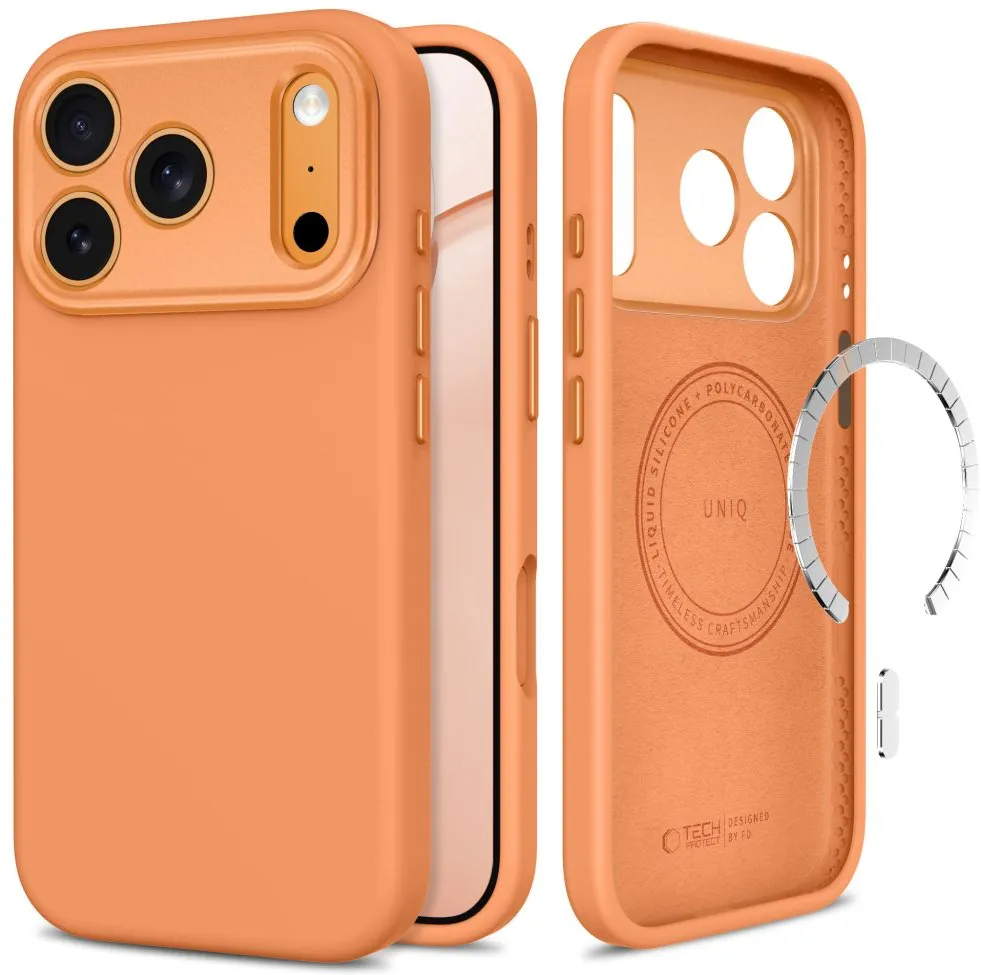 Tech-Protect Uniq MagSafe CC Case for iPhone 18 Pro Max / 17 Pro Max - Orange