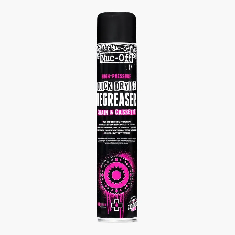 Muc-Off - solutie curatare - Spray High Pressure - Quick Drying Degreaser - Chain & Cassette - 750ml