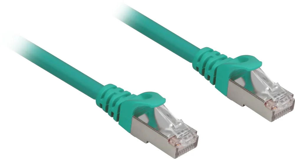 Cablu retea Sharkoon RJ45 CAT.6a S/FTP LSOH fara halogen 0,25 m verde