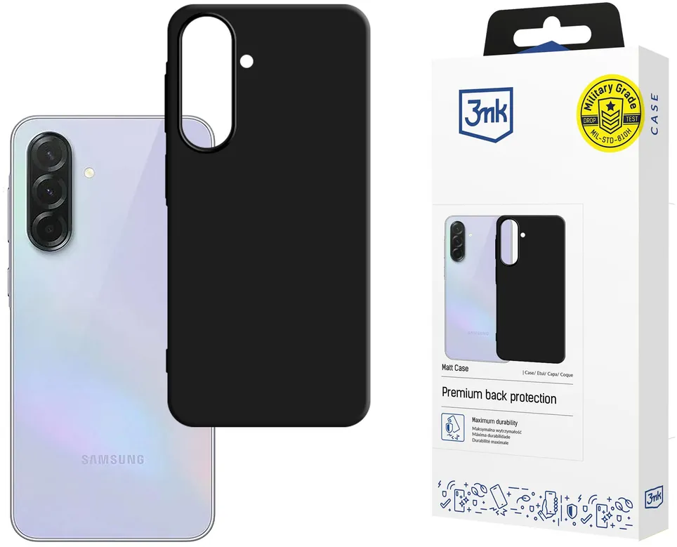 3mk Matt Case for Samsung Galaxy A37 - Matte Black