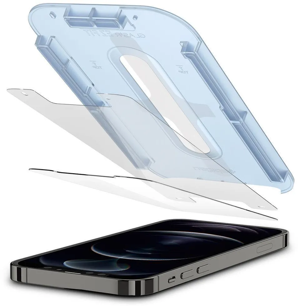 Spigen Glas.tR EZ Fit Tempered Glass for iPhone 12 / iPhone 12 Pro - 2 pcs.