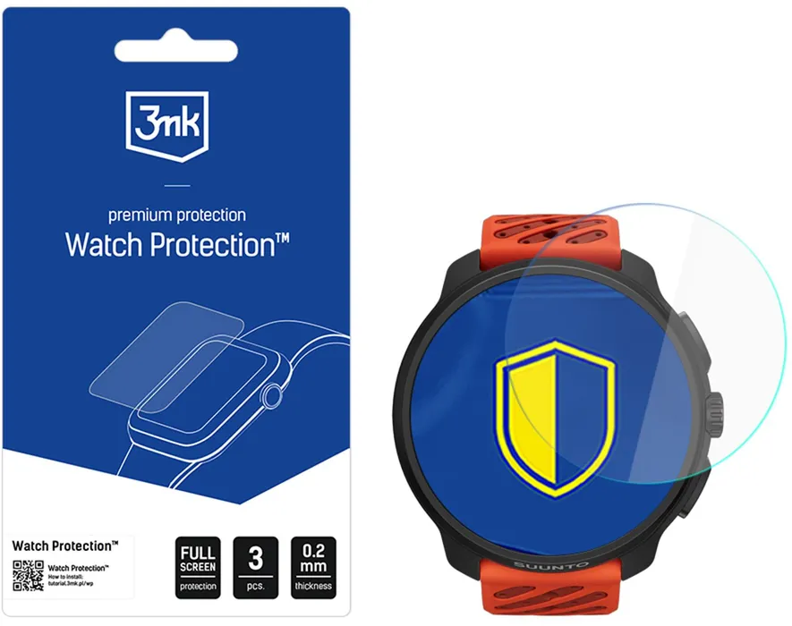3mk Watch Protection FlexibleGlass hybrid glass for the Suunto Race 2 smartwatch display