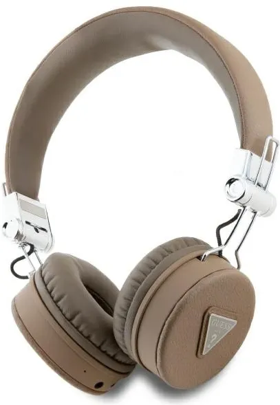 Guess Bluetooth ENC GUBH70PGTSPSW Brown Grained Classic Round Shape Headphones