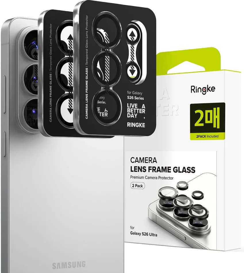 Ringke Camera Frame Protector 2-Pack for Samsung Galaxy S26 Ultra - Black