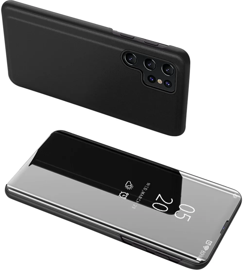 Husa flip Clear View Case Xiaomi POCO C65 / Redmi 13C negru