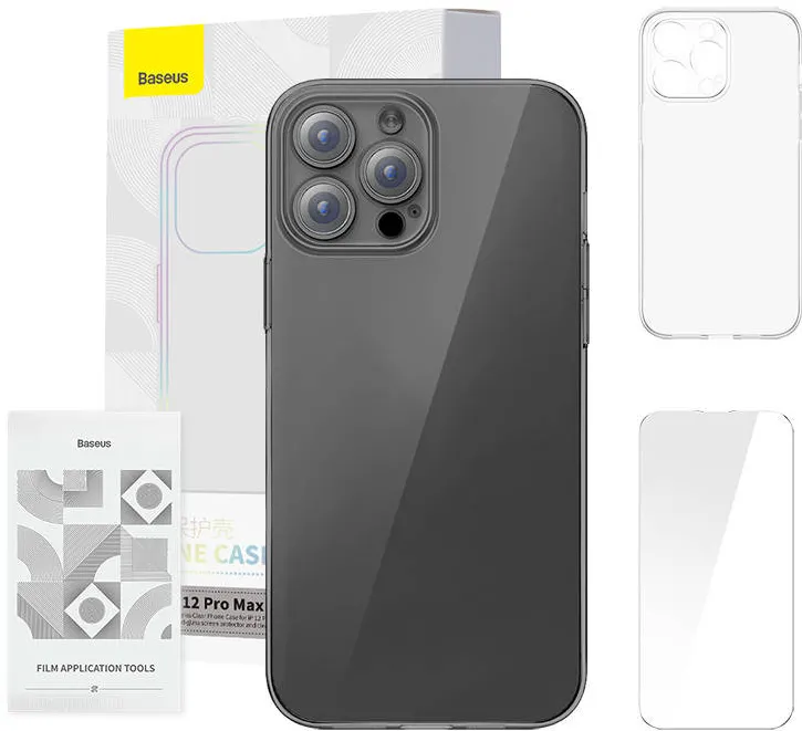 Husă pentru telefon Baseus Crystal Clear pentru iPhone12 Pro Max (transparentă)