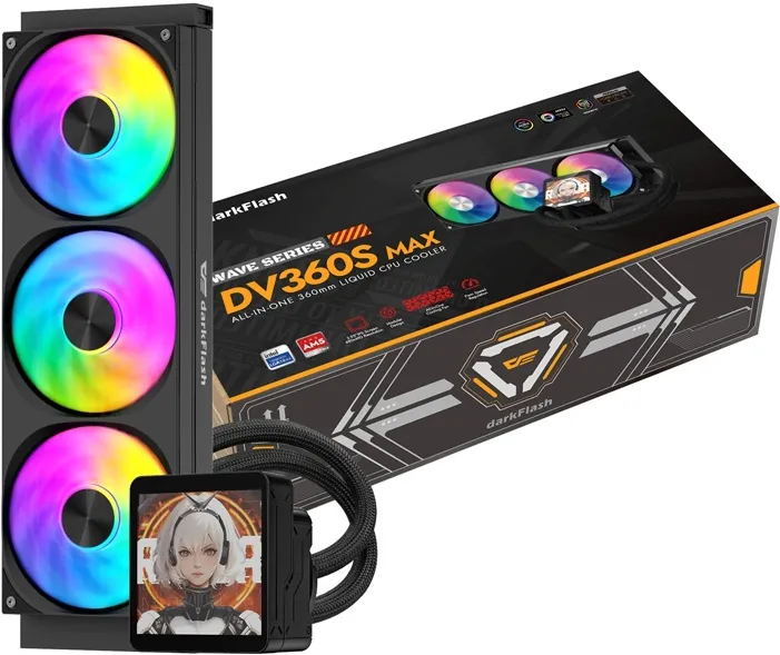 Sistem de răcire pentru procesor DarkFlash DV360S MAX (negru)