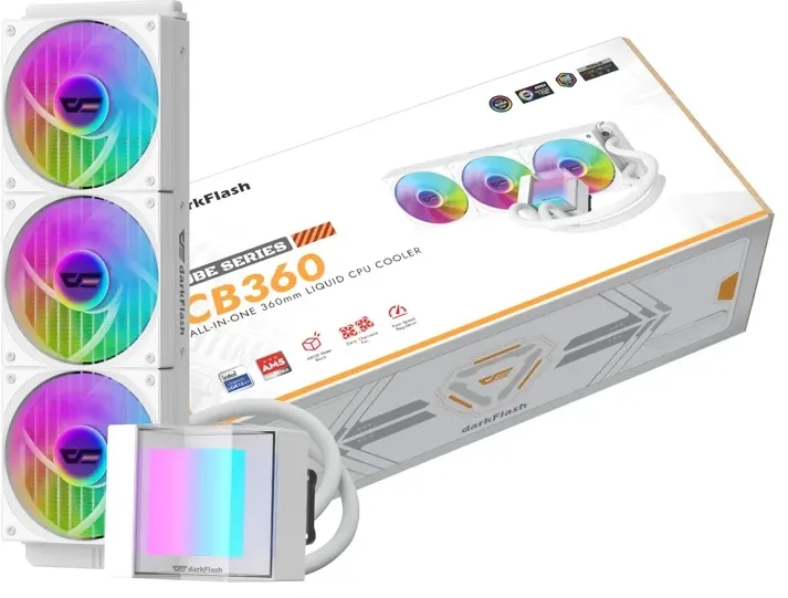 Răcitor pentru procesor Darkflash CB360 (alb)