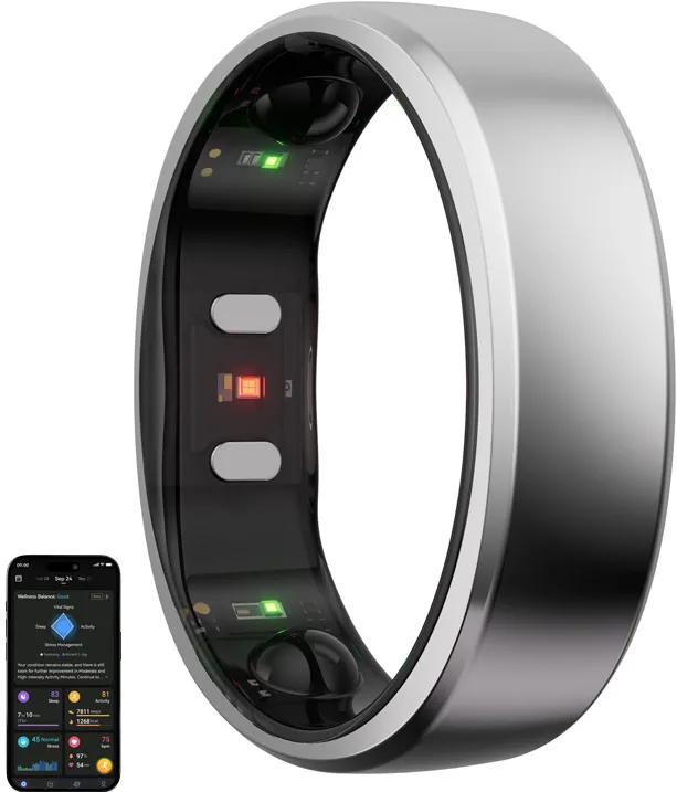 Smartring RingConn Gen 2 (mărimea 6, argintiu)