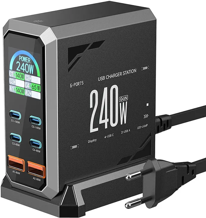 BlitzWolf BW-S31 2xUSB-A, 4xUSB-C, PD, incarcator de retea 240W.