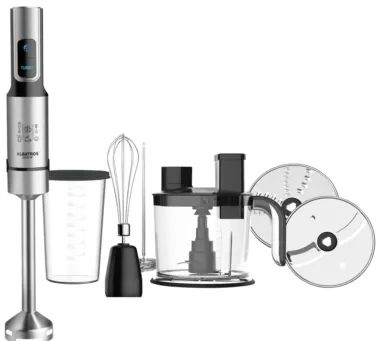 Blender vertical Albatros MR1200A 1200 W picior inox cu tocator 1,5 l si tel