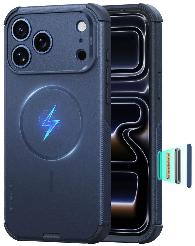 Husa protectie ESR Cyber Tough MagSafe iPhone 18 Pro Max / 17 Pro Max bleumarin