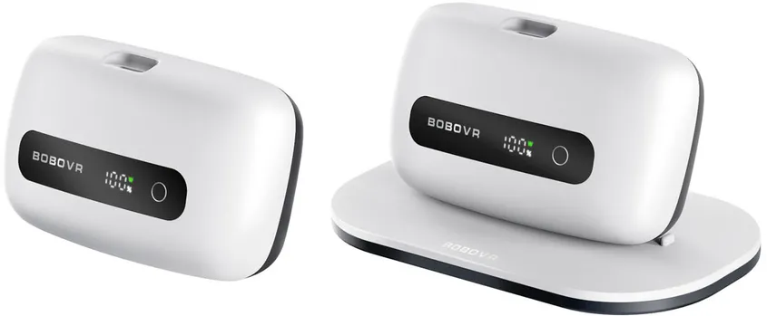 BoboVR BM60-2 6500 mAh Battery for BoboVR M3 Pro+ and BoboVR M3 2 pcs. with Charging Station - White