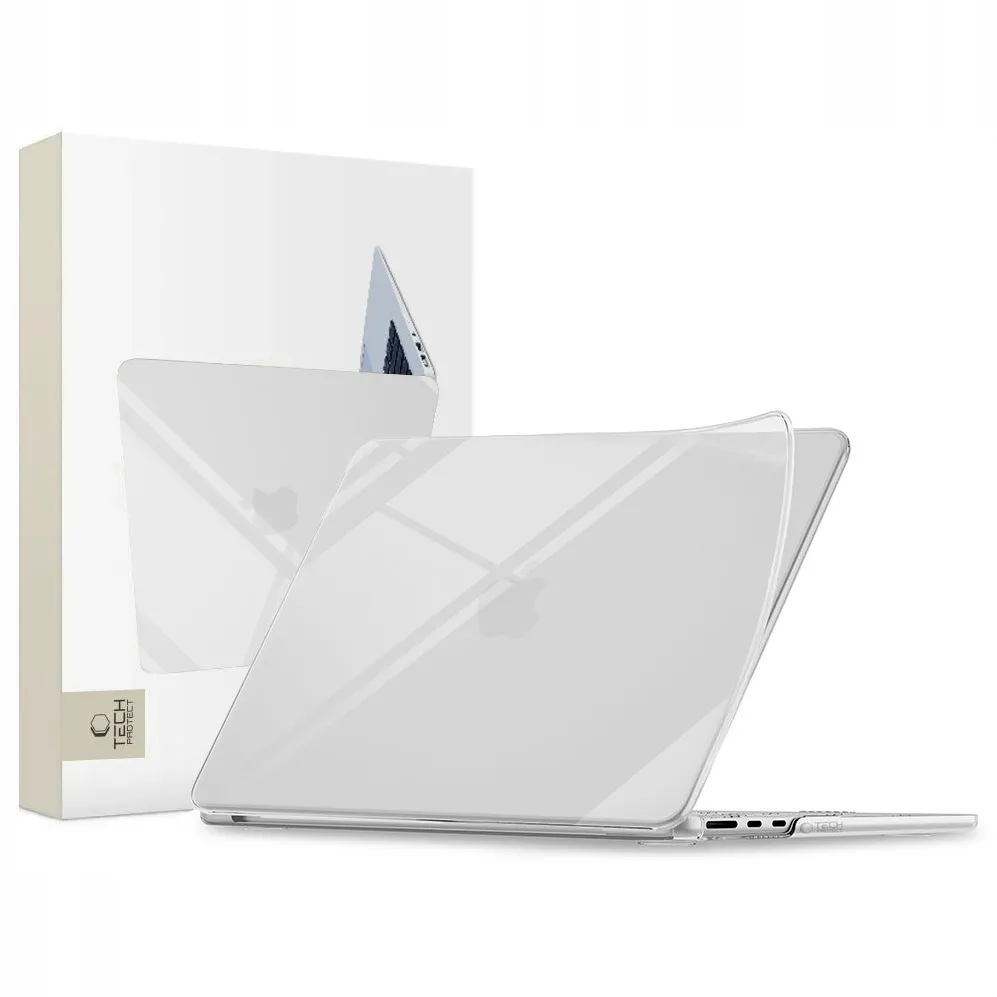 Tech-Protect Softshell Case for MacBook Air 13" 2023 / 2024 / 2025 / 2026 - Transparent