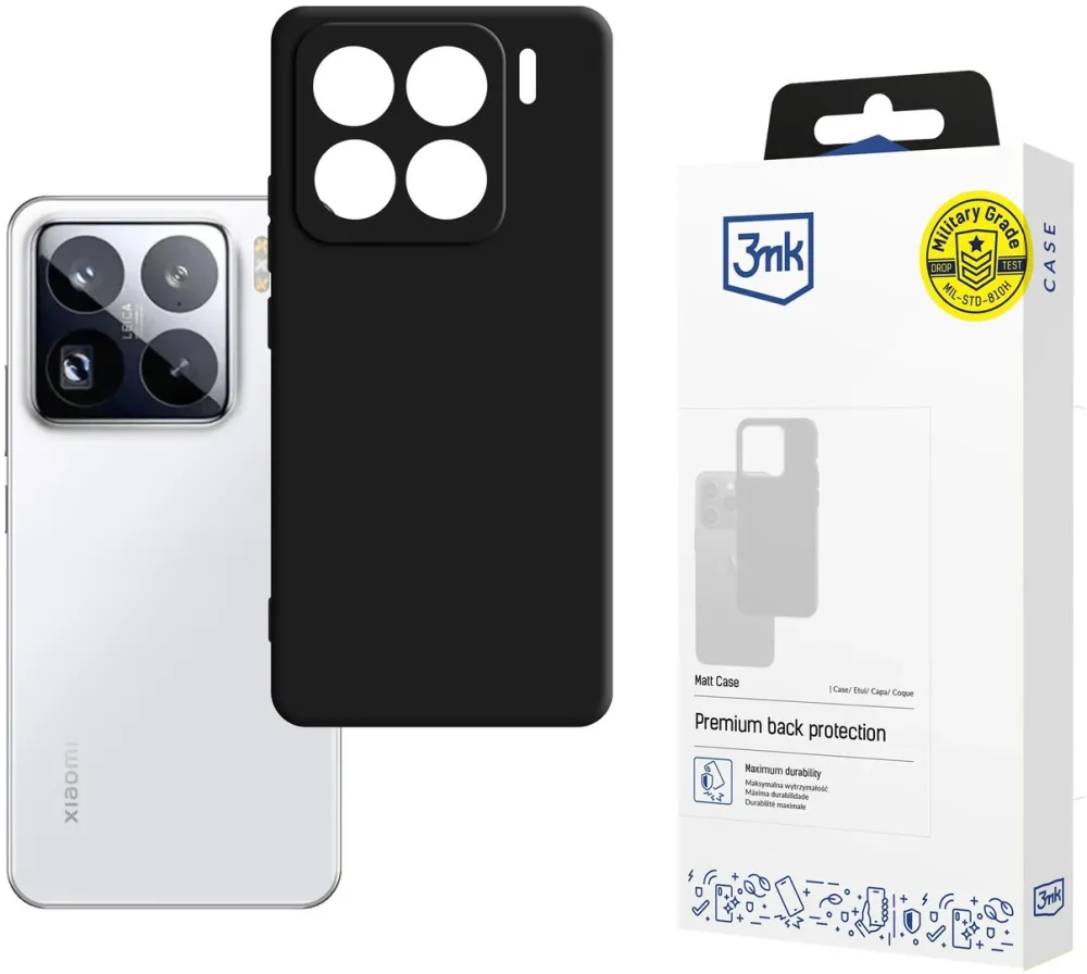 Husa protectie 3mk Protection Matt Case Xiaomi 15 Pro negru TPU