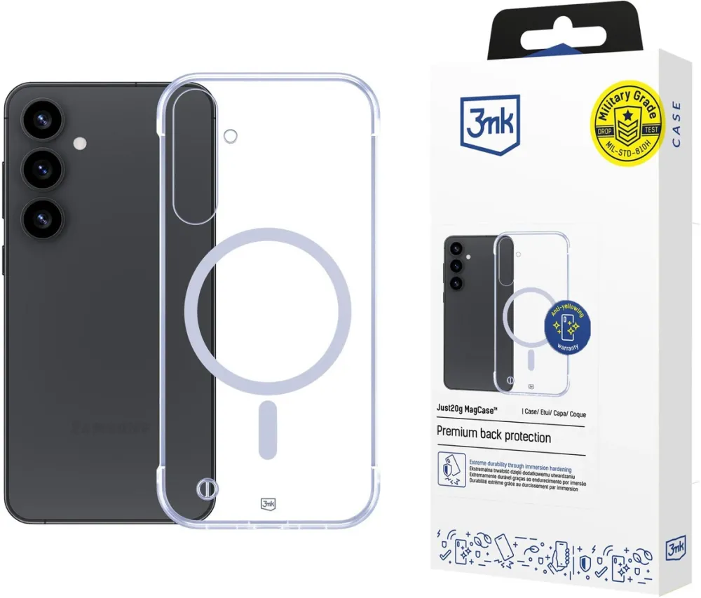 3mk Just20g MagCase for Samsung Galaxy S25 - transparent