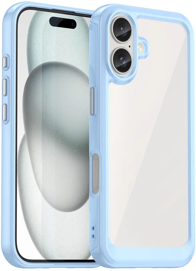 Outer Space Case with Gel Frame for iPhone 16 Plus - Blue