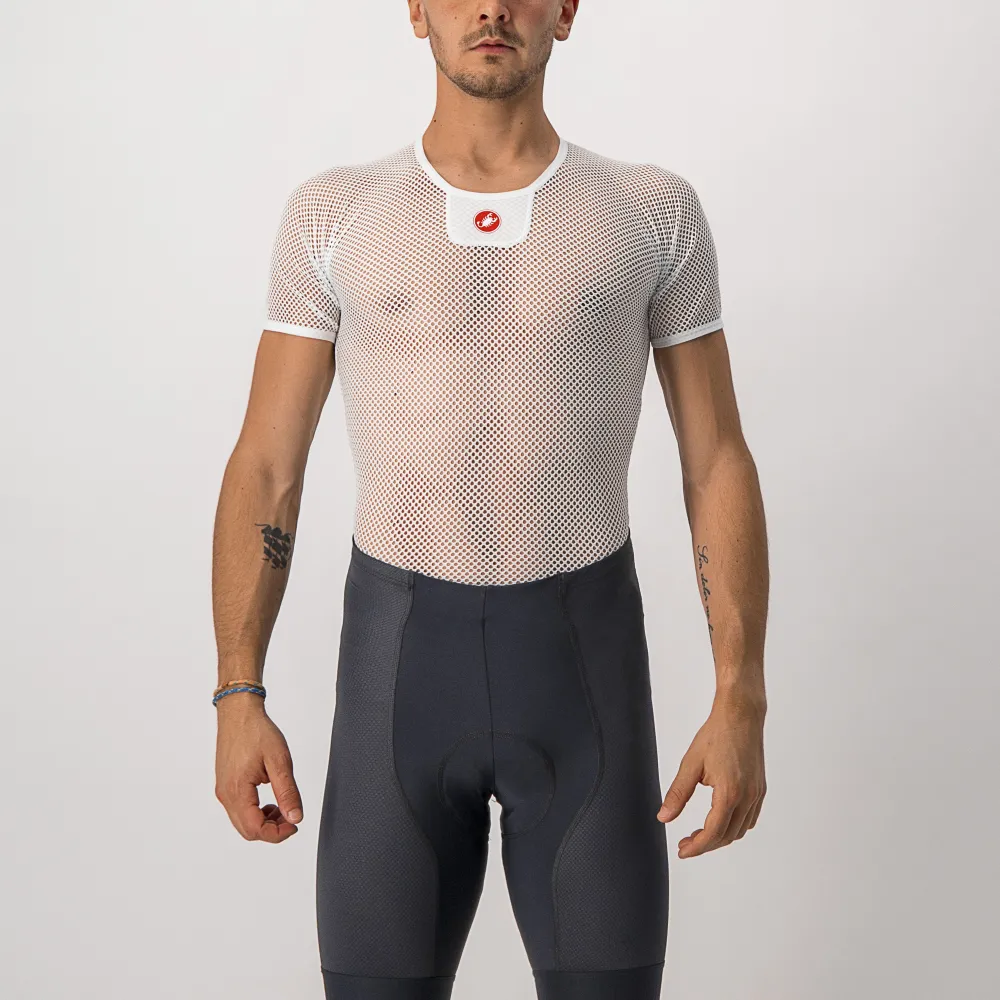 Castelli - bluza de corp cu maneca scurta - Core Mesh 3 SS - 20-30 gr C - alb - SM