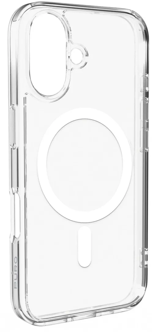 Puro Lite Mag MagSafe Silicone Case for iPhone 16 - Transparent