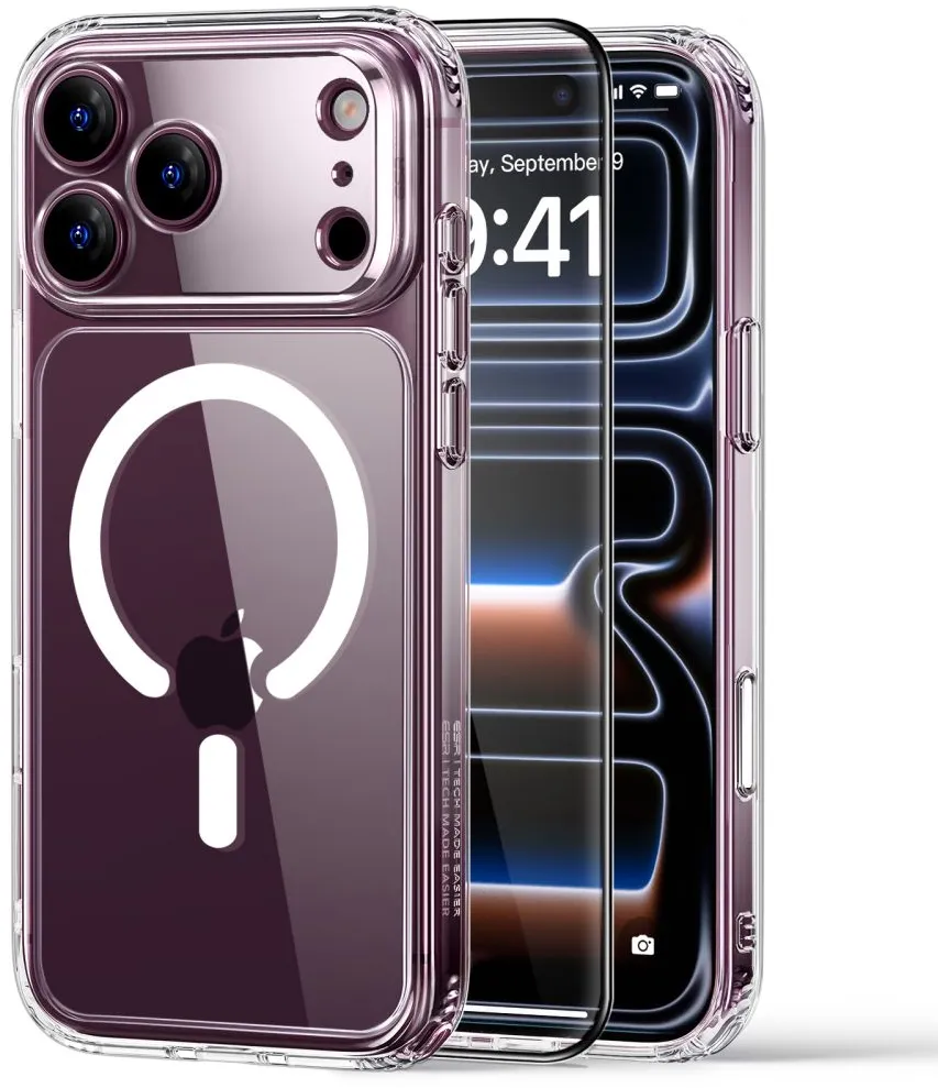 Husa ESR Classic Hybrid MagSafe pentru iPhone 18 Pro Max / 17 Pro Max transparenta