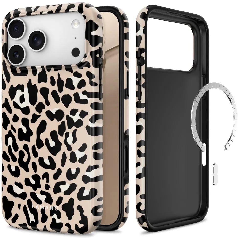 Tech-Protect Lamano MagSafe case for iPhone 18 Pro / 17 Pro - beige and black