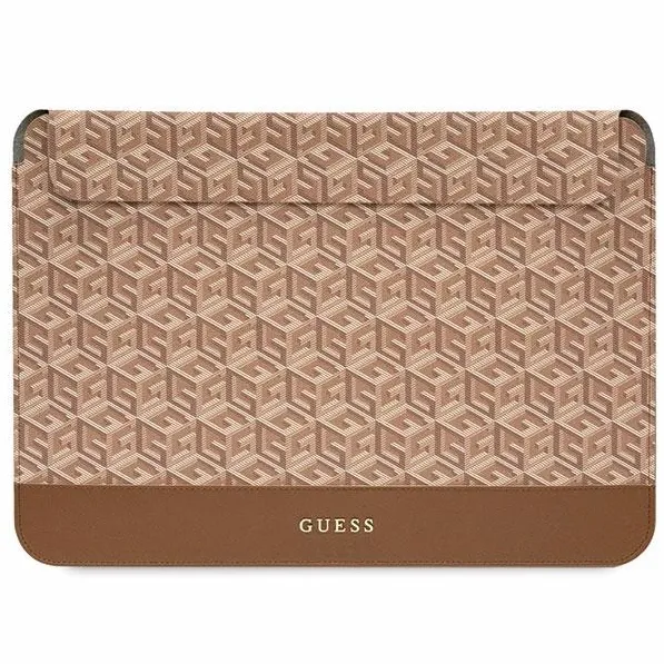Guess GCube Stripes case for a 14" laptop - brown