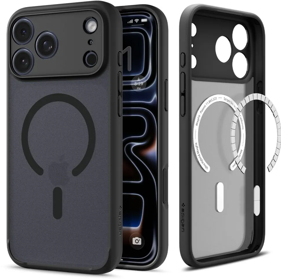 Spigen Ultra Hybrid MagSafe Case for iPhone 17 Pro Max - Black