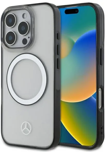 Mercedes Printed Logo MagSafe Case for iPhone 16 Pro - Transparent