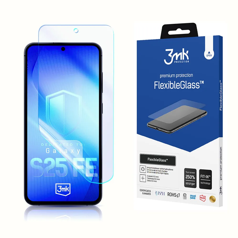 3mk FlexibleGlass Hybrid Glass for Samsung Galaxy S25 FE