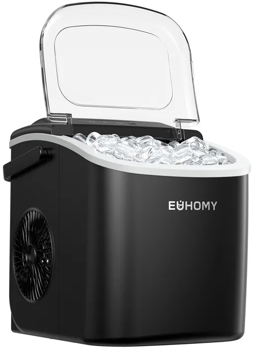 Aparat de gheață Euhomy IM001, 1,2 l, 12 kg (negru)