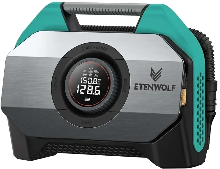 Compresor auto Etenwolf S6, 11,03 bar, 19.200 mAh (albastru)
