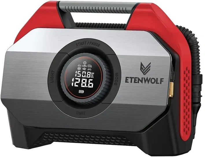 Compresor auto Etenwolf S6, 11,03 bar, 19.200 mAh (roșu)
