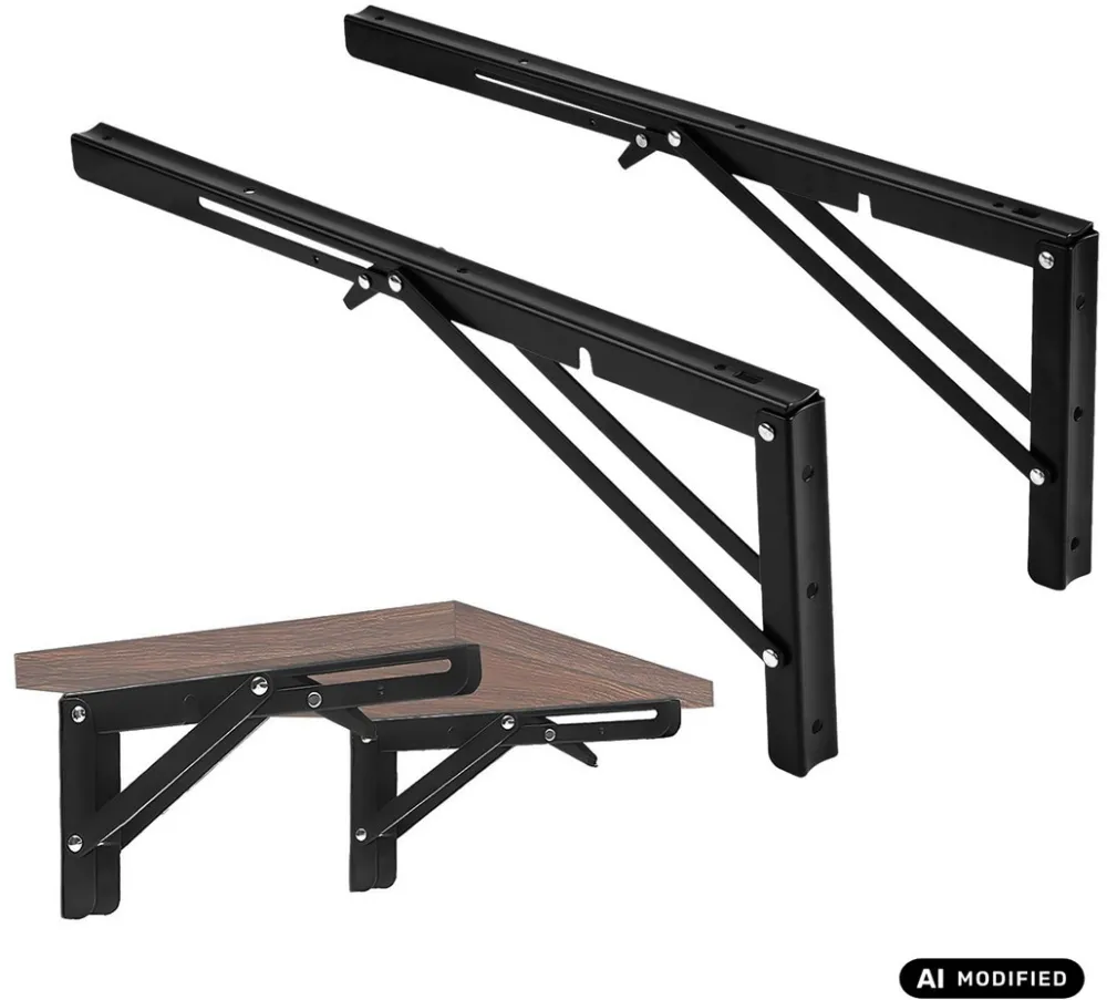 Folding wall shelf bracket MC-196