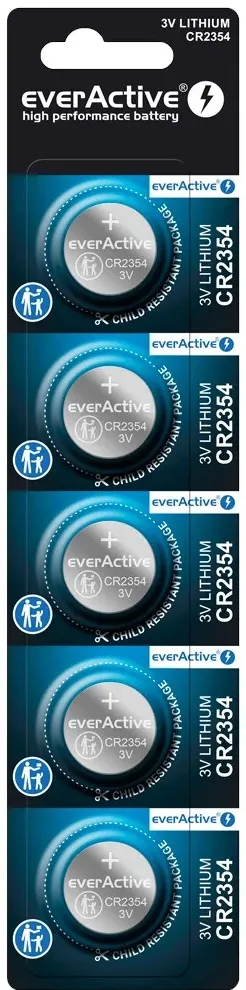 Mini CR2354 lithium batteries blister of 5 pieces