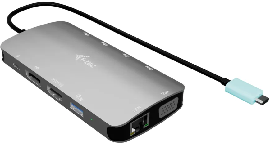 USB-C Meatl Nano 3x Display DP HDMI Docking Station Power Delivery 100 W