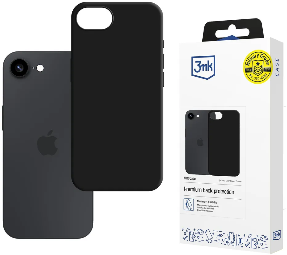 Matt Case iPhone 16E/iPhone 17E black