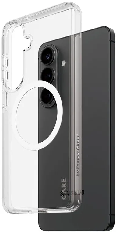 CARE by PanzerGlass Urban Explorer Case Transparent w. White Qi Samsung New Galaxy S26 Plus