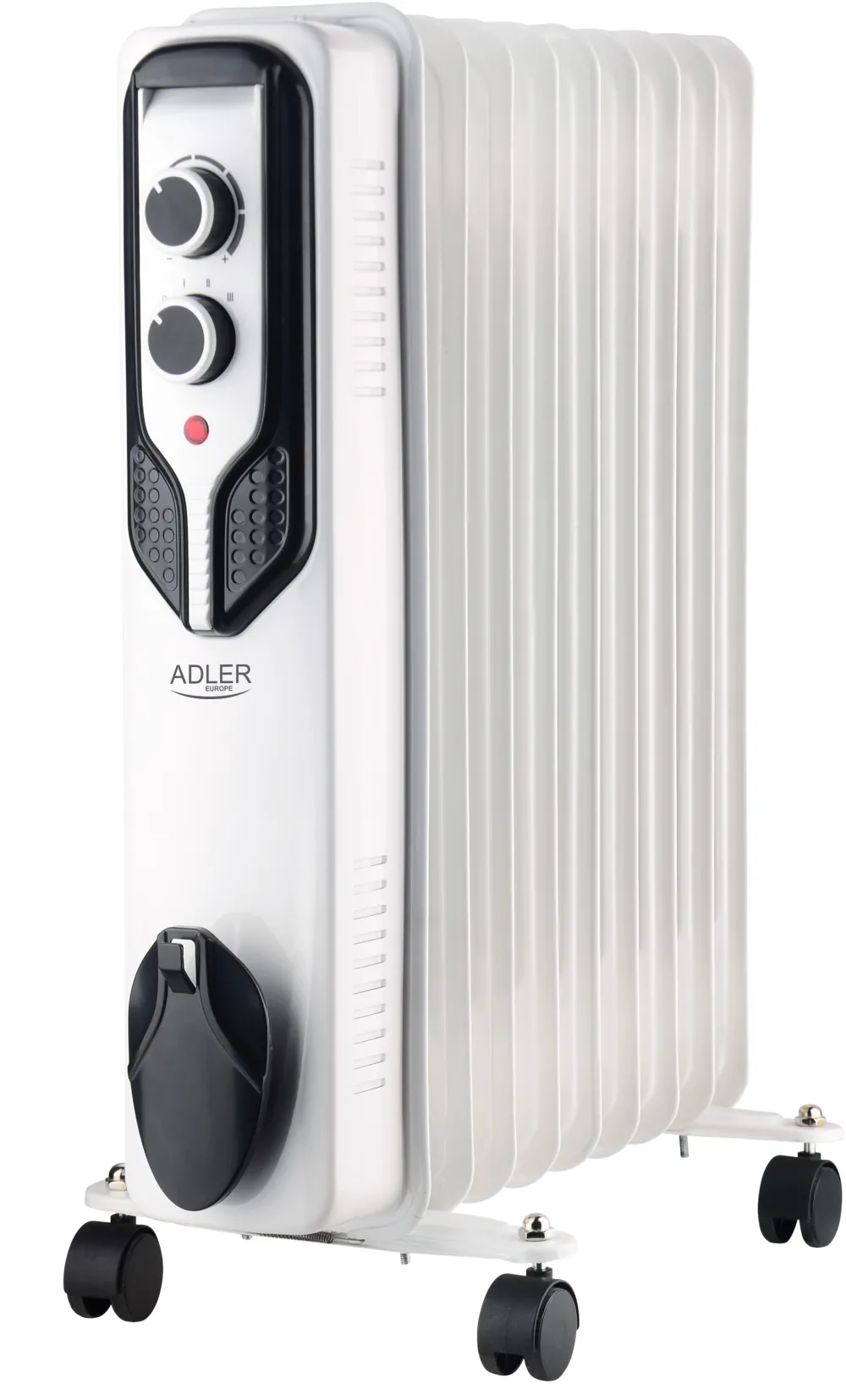 Adler Calorifer electric AD7816, 2000 W, 9 elementi, 3 trepte, Termostat reglabil, Alb