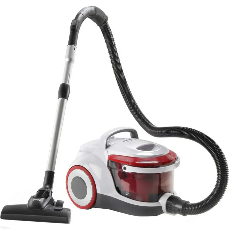 Aspirator GORENJE VCEB01GAWWF, 800W, 3L, Filtru HEPA, Alb/Rosu
